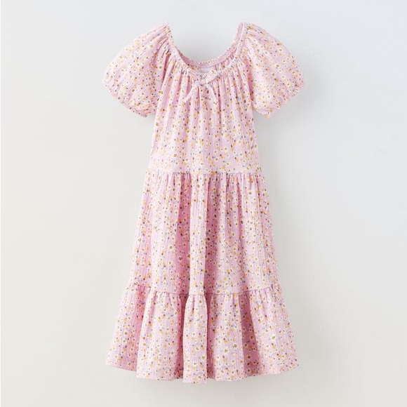 Zara kids pink floral dress - Picture 9 of 12